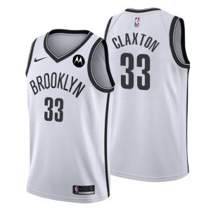 Brooklyn Nets #33 Nicolas Claxton Swingman Valkoinen Pelipaita Association Edition 2021