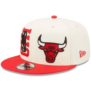 Chicago Bulls New Era Lasten 2022 NBA Draft 9Fifty Snapback Säädettävä Lippikset - Kerma Punainen