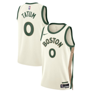 Boston Celtics Jayson Tatum #0 City Valkoinen Swingman 2023 24 – Miesten